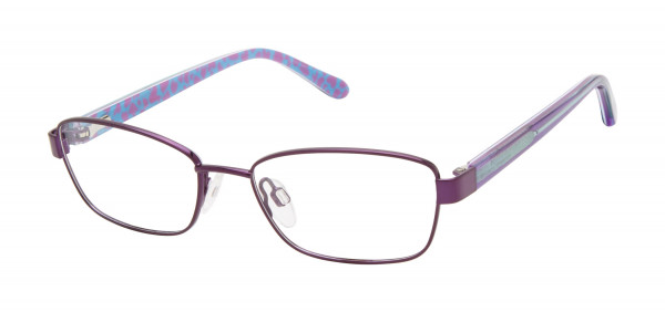 Lulu Guinness LK030 Eyeglasses, Purple (PUR)