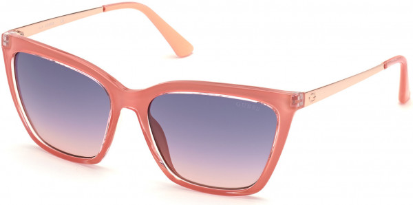 Guess GU7701 Sunglasses, 72Z - Shiny Pink / Gradient Or Mirror Violet