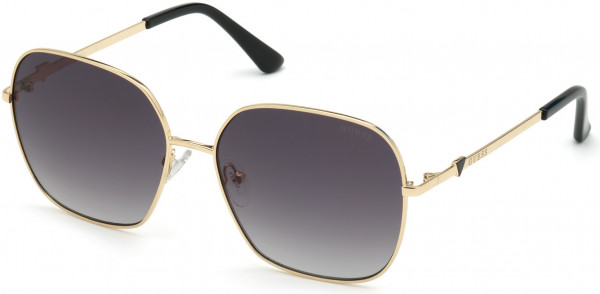 Guess GU7703 Sunglasses, 32B - Gold / Gradient Smoke