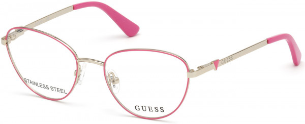 Guess GU9193 Eyeglasses, 072 - Shiny Pink