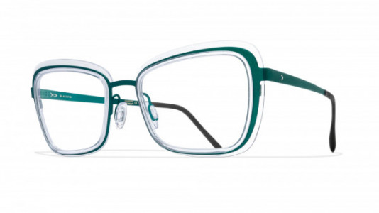 Blackfin Tortuga Eyeglasses, Green/Crystal Acetate - C1141