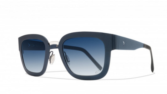 Blackfin Rockville Sunglasses, Navy Blue/Silver - C1163