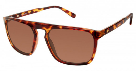 Sperry Top-Sider CONVOY Sunglasses, C02 TORTOISE (SOLID DARK BROWN)