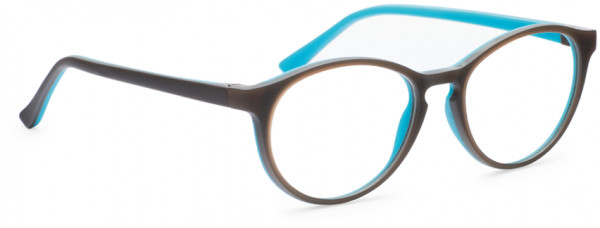 Hilco 85061 Eyeglasses, Brown/Light Turquoise (Clear Demo lenses)