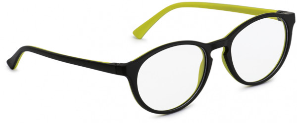 Hilco 85062 Eyeglasses, Black/Yellow Green (Clear Demo lenses)