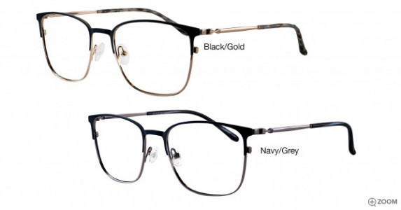 Colours Minchello Eyeglasses, Black/Gold