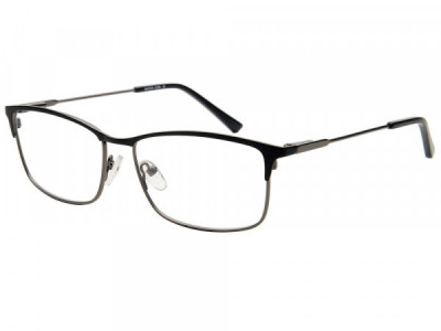 Baron 5298 Eyeglasses, Matte Gunmetal With Matte Black
