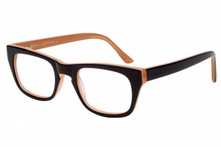 Baron BZ47 Eyeglasses, Brown Over Orange Crystal
