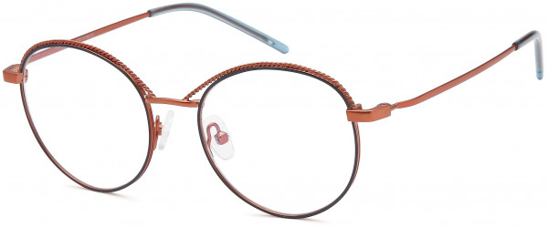 Menizzi M4090 Eyeglasses, 01-Orange Blue
