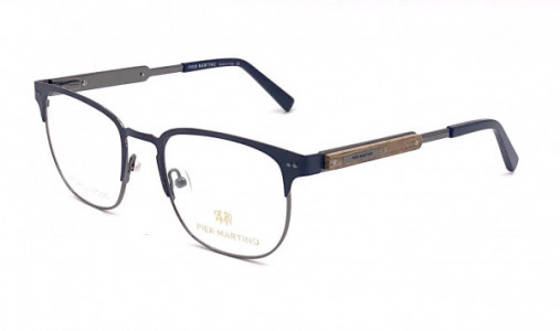 Pier Martino PM5790 Eyeglasses, C3 Navy Gun Teak