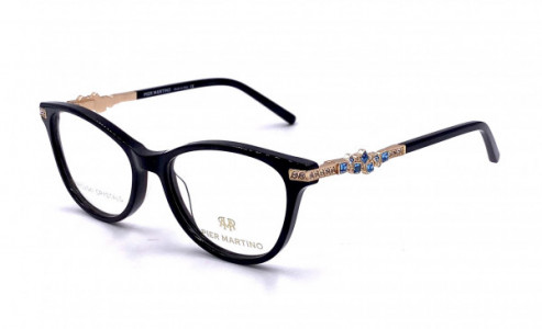 Pier Martino PM6593 Eyeglasses, C1 Black Gold Sapphire