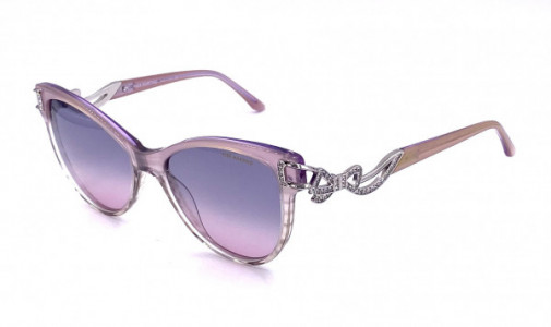 Pier Martino PM8351 Sunglasses, C8 Rose Silver Crystal