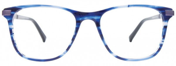 EasyClip EC555 Eyeglasses, 050 - Blue Marbled & Matt Blue