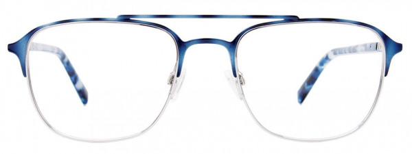 Takumi TK1151 Eyeglasses, 050 - Demi  Blue & Shiny Silver