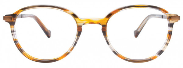 Takumi TK1136 Eyeglasses, 010 - Brown & Amber & Crystal Marbled