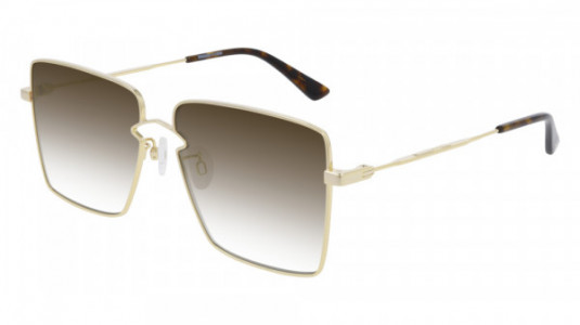 McQ MQ0268S Sunglasses, 002 - GOLD with BROWN lenses