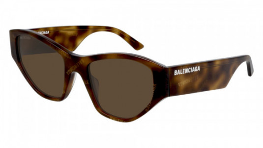 Balenciaga BB0097S Sunglasses, 003 - HAVANA with BROWN lenses