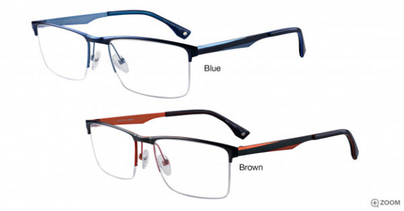 Bulova Pentwater Eyeglasses, Blue