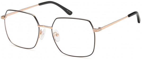 Di Caprio DC196 Eyeglasses, Black Gold