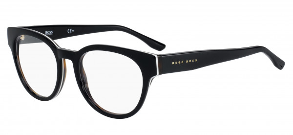 HUGO BOSS Black Boss 0889 Eyeglasses, 00T8 Black Ivory Brown