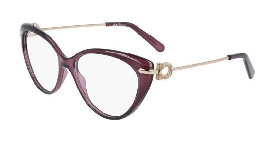 Ferragamo SF2871R Eyeglasses, (549) ORCHID/ROSE GOLD