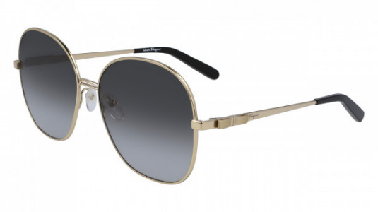 Ferragamo SF242S Sunglasses, (738) GOLD/GREY GRADIENT