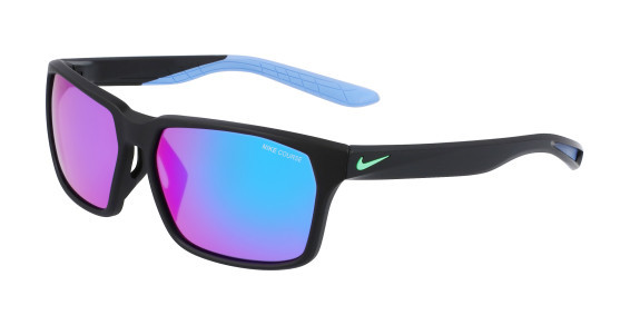 Nike NIKE MAVERICK RGE M DC3295 Sunglasses, (010) MATTE BLACK/TURQ MIRROR
