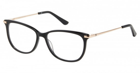 Ann Taylor AT339 Eyeglasses, C01 BLACK ROSE GOLD