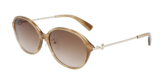 Longchamp LO678SJ Sunglasses, (238) BROWN HORN
