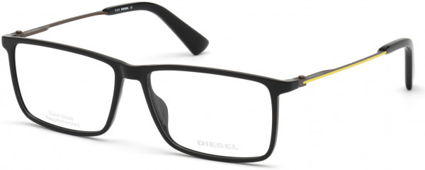 Diesel DL5377 Eyeglasses, 001 - Shiny Black