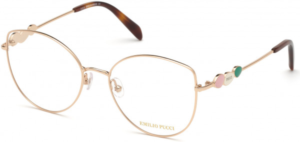 Emilio Pucci EP5144 Eyeglasses, 028 - Shiny Rose Gold
