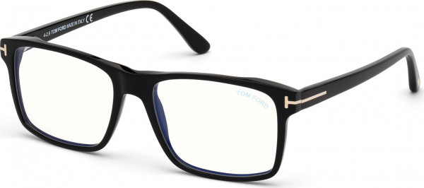 Tom Ford FT5682-B Eyeglasses, 001 - Shiny Black / Shiny Black
