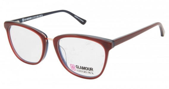 Glamour Editor's Pick GL1031 Eyeglasses, C02 RED BLUE
