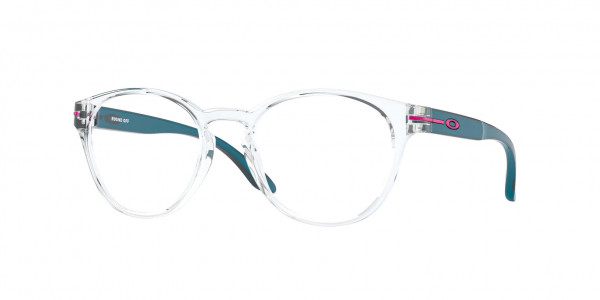 Oakley OY8017 ROUND OFF Eyeglasses, 801703 POLISHED CLEAR (CLEAR)