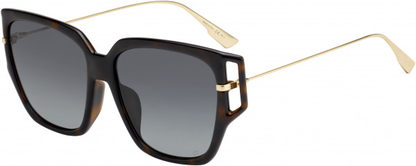 Christian Dior Diordirection 3/F Sunglasses, 0086 Dark Havana