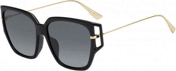 Christian Dior Diordirection 3/F Sunglasses, 0807 Black