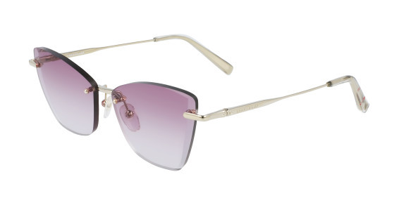 Longchamp LO141S Sunglasses, (733) GOLD-PURPLE