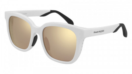 Alexander McQueen AM0295SK Sunglasses, 003 - WHITE with PINK lenses