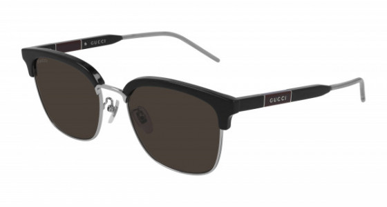 Gucci GG0846SK Sunglasses, 002 - BLACK with BROWN lenses
