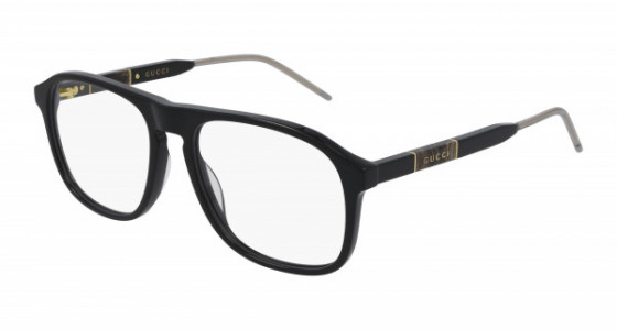 Gucci GG0844O Eyeglasses, 001 - BLACK with TRANSPARENT lenses