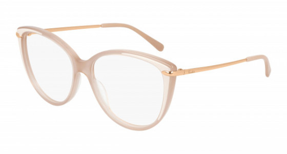 Pomellato PM0089O Eyeglasses, 004 - NUDE with GOLD temples and TRANSPARENT lenses