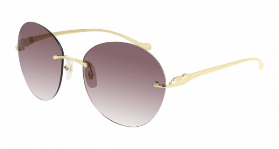 Cartier CT0038RS Sunglasses, 001 - GOLD with RED lenses