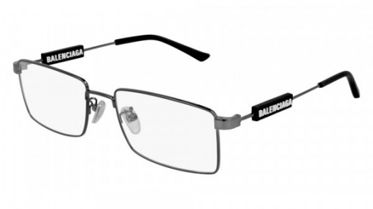 Balenciaga BB0118O Eyeglasses, 001 - GREY with TRANSPARENT lenses