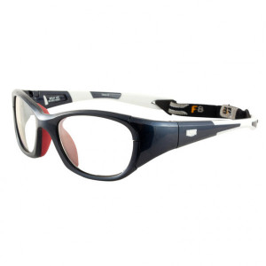 Rec Specs Replay XL Sports Eyewear, 704 Shiny Crimson/White (Clear with Silver Flash Mirror)