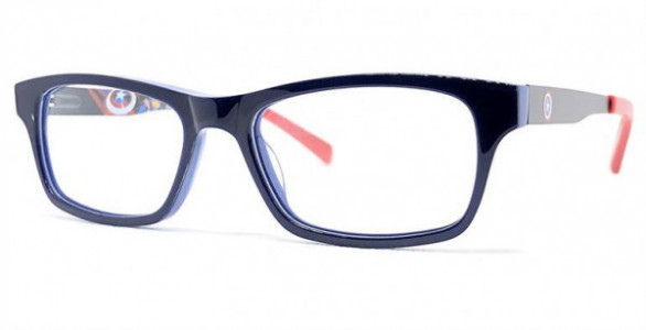 Disney Eyewear AVENGERS AVE904 Eyeglasses, Blue-Red