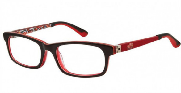 Disney Eyewear CARS CAE5 Eyeglasses, Black-Red