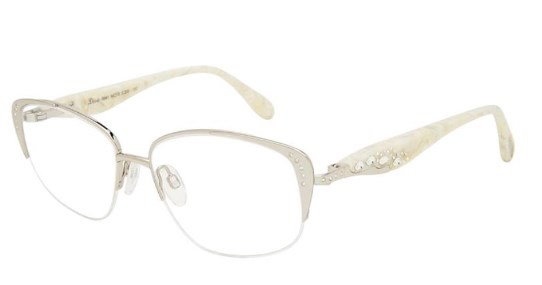 Diva DIVA 5541 Eyeglasses, 200 Silver-Ivory