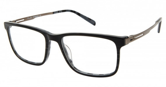 TLG LYNU044 Eyeglasses, C01 BLACK STRIATION