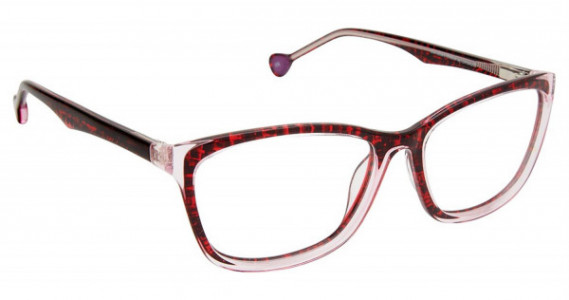 Lisa Loeb OPTIMISTIC Eyeglasses, PLUM CRYSTAL (C2)
