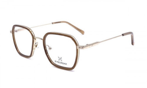 Eyecroxx EC618MD Eyeglasses, C1 Gold Brown